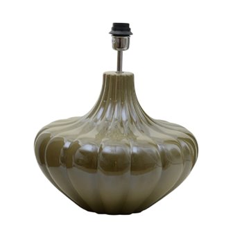 Lampa stołowa ceramiczna retro oliwkowa Harmony - podstawa